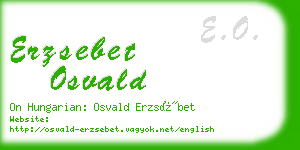 erzsebet osvald business card